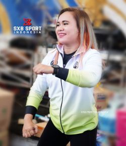  SXB GRADATION WHITE CHARTREUSE JACKET AND JOGGER