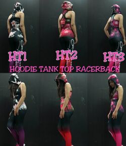 HOODIE TANK TOP RACERBACK COMPRESSION TIGHT