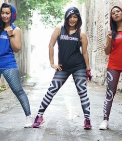 REEBOK LESMILLS BODY COMBAT TANK AND SIX DEUCE RUN SERIES LEGGING