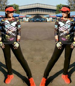 SXB ADIDAS LONG SLEEVE PRINT LOOSE (LONGGAR)