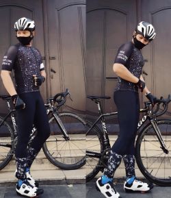 SXB AERO TEAM PIXEL MOZA BLACK ROAD BIKE JERSEY