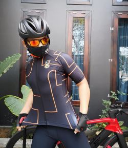 SXB BLACK MODERN SPORT JERSEY ROAD BIKE - PRINT