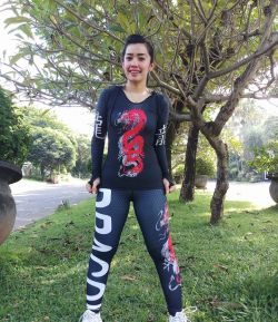 SXB CARBON TRIBAL DRAGON PRINT LONGSLEEVE HOODIE AND CELANA LEGGING COMPRESSION