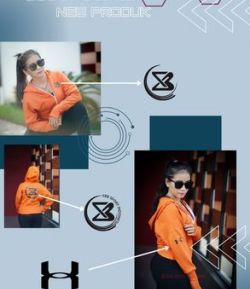 SXB FASHION FINGER HOLE ORANGE COLOUR JACKET