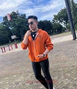 SXB FASHION ORANGE JACKET HOODIE