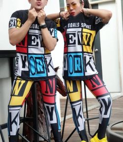 SXB GOALS THE NEWYORK BLOCK COLOUR SHORTSLEEVE AND LEGGING