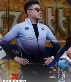 SXB GRADATION WHITE BLACK JACKET AND JOGGER