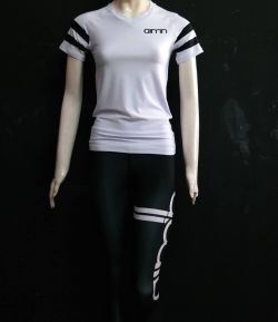 SXB KAOS AIMN TRIBE LENGAN PENDEK V-NECK SLIM FIT