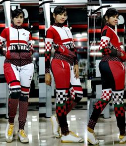 SXB LV MONOGRAM JACKET AND JOGGER