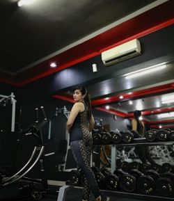 SXB LV TWO TONE TANK TOP AND LEGGING (BLACK)