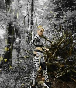 SXB PRO GLITCH ABSTRACT CROPPED LONG SLEEVE AND LEGGING