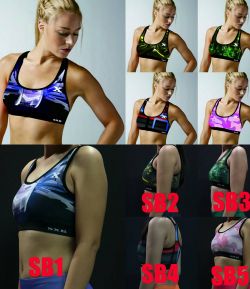 SXB PRO PRINTED YOGA GYM SWIMMING SPORT BRA