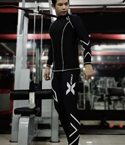 SXB SPORT 2XU LONG SLEEVE COMPRESSION AND LEGGING
