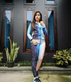 SXB SPORT GRADIANT BLUE JACKET AND LEGGING