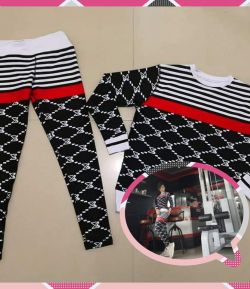SXB SPORT SHARENA STRIP LONGSLEEVE JUMPER AND LEGGING