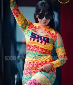 SXB YELLOW THREE COLOUR LONGSLEEVE AND LEGGING
